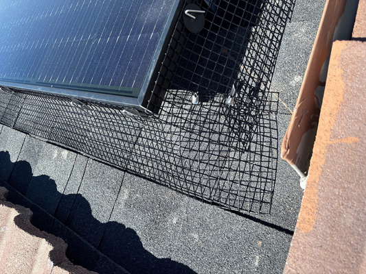 Critterguard Mesh Installation On Solar Panels in Victorville CA