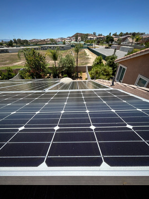Solar Panel Cleaning For Returning Customer in Menifee CA